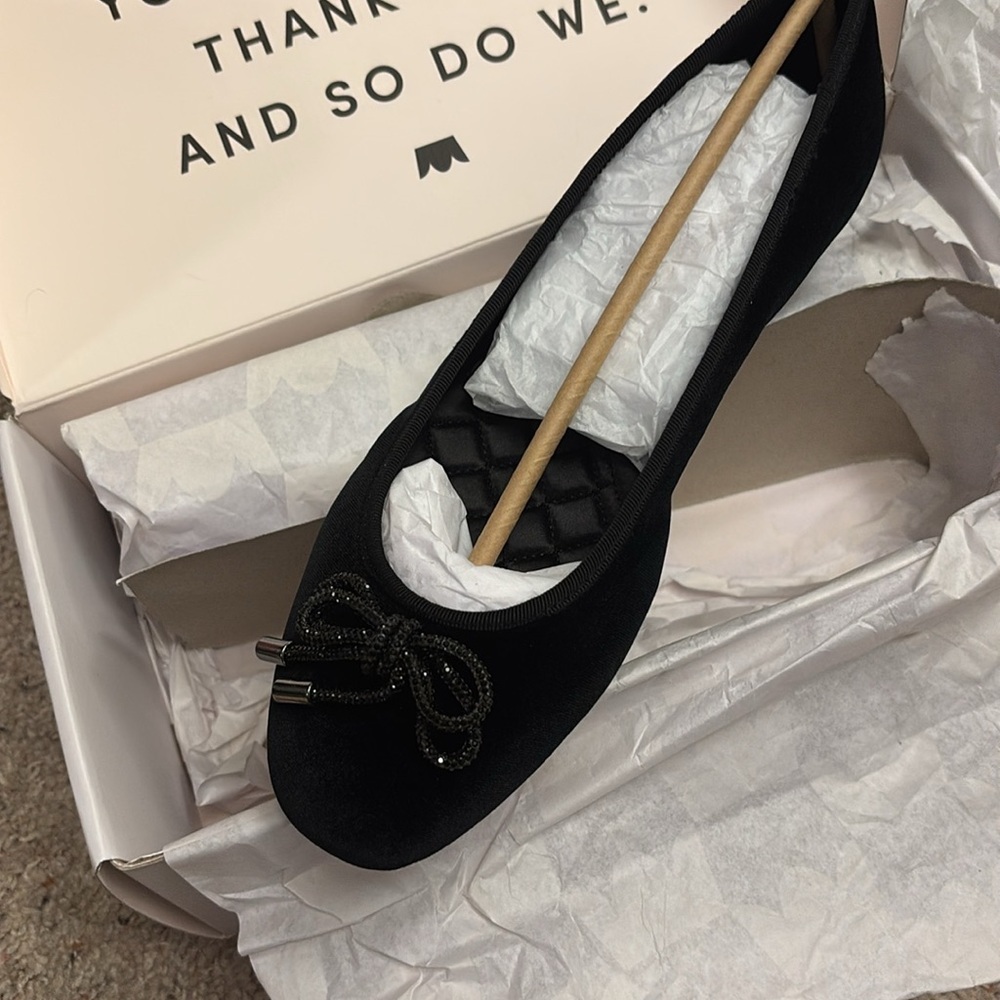 Birdies Black Bow-Accent Flats - Picture 8 of 12